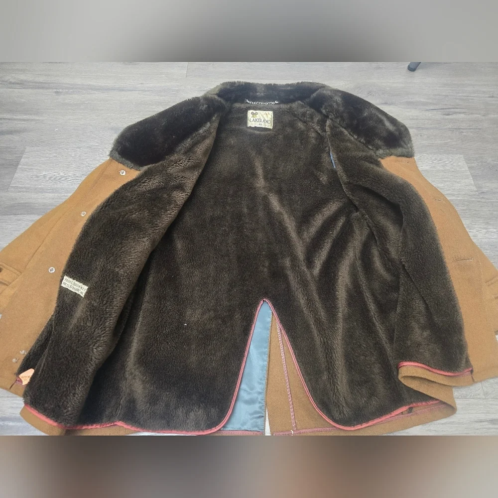 Vintage 70's Lakeland Mens Coat Size 46 Eclectic Grandpa Cabin Lux